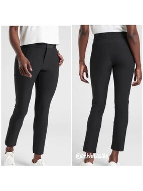 Athleta Black Stellar Trousers Ankle Pants